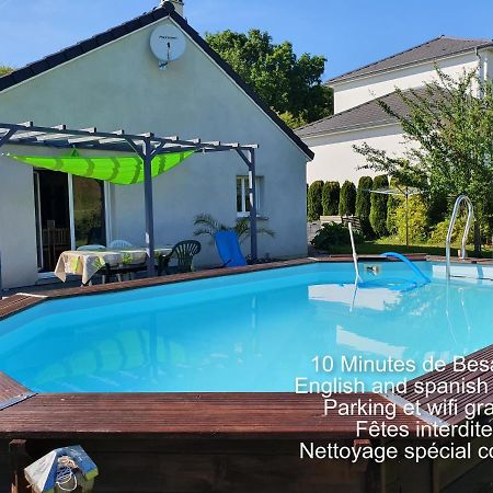 2 Vraies Chambres Privees Au Calme Dans Villa De Campagne Plain-Pied 105M2 Avec Piscine A Montfaucon Montfaucon  Εξωτερικό φωτογραφία